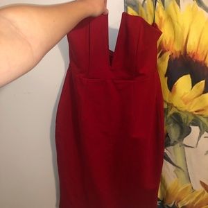 NWT NBD Strapless Red Dress size S